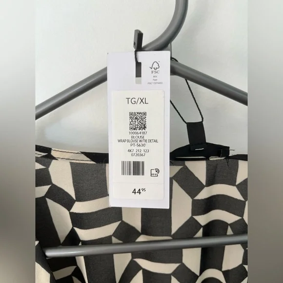 Patterned chiffon blouse - Picture 2 of 4